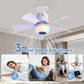 ⏳Time-Limited Special⏰Smart Ceiling Fan with Light, RGB & Bluetooth Speaker