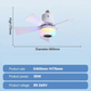 ⏳Time-Limited Special⏰Smart Ceiling Fan with Light, RGB & Bluetooth Speaker