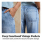 ⏳Time-Limited Special⏰Women's High Waisted Wide Leg Denim Shorts – Leg-Lengthening & Vintage Wash – Casual Cropped Jeans 👒