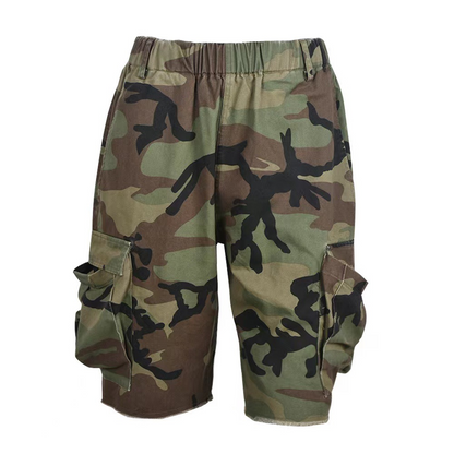🔥💥Limited 50% OFF👖 Women's Camouflage Cargo Shorts with Pockets 🎒✨