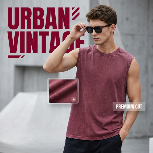⏳Limited-time 50% off⏰👕Vintage Wash Sleeveless Tank Top – Soft Cotton Feel & Relaxed Summer Fit✨