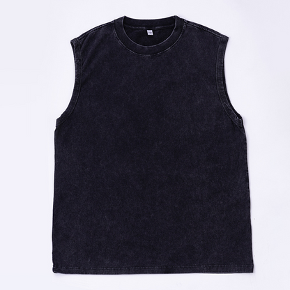 ⏳Limited-time 50% off⏰👕Vintage Wash Sleeveless Tank Top – Soft Cotton Feel & Relaxed Summer Fit✨