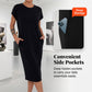🌸 50% OFF NOW! 🌸Women's T-Shirt Dress – Soft, Pockets, Effortless Midi👗