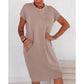 🌸 50% OFF NOW! 🌸Women's T-Shirt Dress – Soft, Pockets, Effortless Midi👗