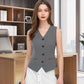 👚 50% OFF NOW! ✨ Women's V-Neck Button Vest – Figure-Sculpting, Lightweight & Versatile – Effortless Layering for Any Occasion 💼