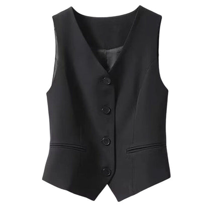 👚 50% OFF NOW! ✨ Women's V-Neck Button Vest – Figure-Sculpting, Lightweight & Versatile – Effortless Layering for Any Occasion 💼