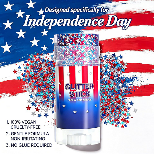 💎Shiny 4th of July Glitter Stick🌟All Purpose Glitter Makeup Holiday Patriotic Ornament