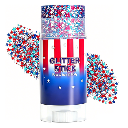 💎Shiny 4th of July Glitter Stick🌟All Purpose Glitter Makeup Holiday Patriotic Ornament