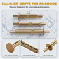 ⏳Time-Limited Special⏰Hammer Drive Pin Anchor for Concrete & Brick
