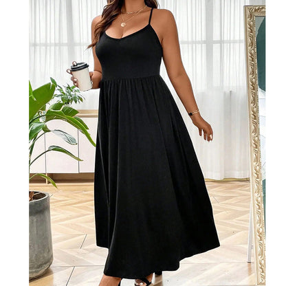 🌸Chic Slim Women Maxi Dress🎀Spaghetti Strap Empire Waist Casual Party Dress