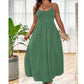 🌸Chic Slim Women Maxi Dress🎀Spaghetti Strap Empire Waist Casual Party Dress