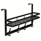✨ Over-Door Hooks & Storage Basket – Heavy-Duty Carbon Steel Holds 50 lbs, Tool-Free Snap-On Installation & Detachable Basket – Space-Saving Organizer for Towels, Coats & Bags 🧺