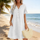 🥳2026 HOT SALE🥳Women's V-Neck Tunic Dress – Relaxed Fit, Pockets & Breathable