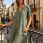 🥳2026 HOT SALE🥳Women's V-Neck Tunic Dress – Relaxed Fit, Pockets & Breathable