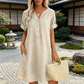 🥳2026 HOT SALE🥳Women's V-Neck Tunic Dress – Relaxed Fit, Pockets & Breathable