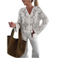 🏆LAST DAY SALE 50% OFF🔥Women's Floral Crochet Knit Cardigan