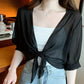 ⏳TIME-LIMITED SPECIAL ONLY $18.99!⏰👚 60% OFF NOW! ⏳ Women's Chiffon Tie-Front Top – Summer layering essential – Lightweight, breathable & perfect for beach or brunch 🌸