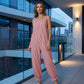 🎁New Arrival 50% OFF💥Women's Casual Striped Spaghetti Strap Jumpsuit