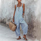 👗 50% OFF NOW! 🌊 Women's Casual Striped Spaghetti Strap Jumpsuit