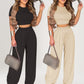 👕 LIMITED-TIME 50% OFF! ✨ Women's Two-Piece Set – Fitted T-Shirt, Loose Pants, Casual 🌸