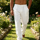 👖 LIMITED-TIME 50% OFF! ✨ Men's Casual Pants – Elastic Waist, Cotton Blend, Relaxed Fit 🍂