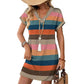 ☀️👗Women's Summer Casual V-Neck T-Shirt Dress | Soft Short Sleeve Loose Daily Sundress
