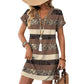 ☀️👗Women's Summer Casual V-Neck T-Shirt Dress | Soft Short Sleeve Loose Daily Sundress