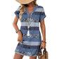 ☀️👗Women's Summer Casual V-Neck T-Shirt Dress | Soft Short Sleeve Loose Daily Sundress