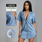 👚 LIMITED-TIME 50% OFF! ✨ Denim Short Sleeve Shirt – Loose Lapel, Casual, Relaxed Fit 🌿