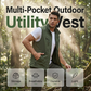 👷‍♂️💨Men's Breathable Mesh-Lined Work Vest | Multiple Pockets Utility Working Waistcoat