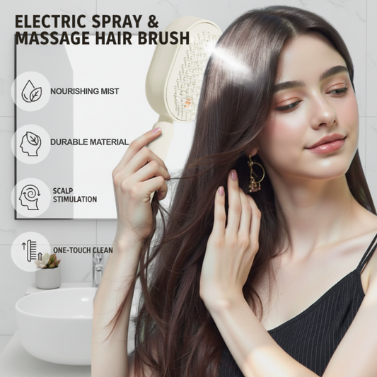 💧⚡Spray Massage Hair Brush｜Electric Hair Styling Comb💇