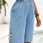 📢📢50% OFF !! ⏰Women's Casual Comfortable Elastic Waist Capri Pants