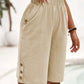 📢📢50% OFF !! ⏰Women's Casual Comfortable Elastic Waist Capri Pants
