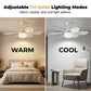❄️💡🌪️2-in-1 Cooling LED Ceiling Fan | Adjustable LED Lamp + Silent Cooling Ceiling Fan for Home Bedroom