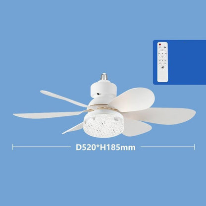 ❄️💡🌪️2-in-1 Cooling LED Ceiling Fan | Adjustable LED Lamp + Silent Cooling Ceiling Fan for Home Bedroom