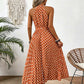 👗 LIMITED-TIME 50% OFF! ✨ Polka Dot Halter Neck Dress – Flowy, Flattering, Retro-Chic 🌼