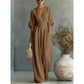 ⌛Limited-time offer-Women's V-Neck High Waist Wide Leg Jumpsuit