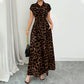 ⏳Limited-time 50% off⏰Women's Elegant Leopard Print Lapel Dress🐆👗