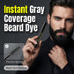 🧔 LIMITED-TIME BOGO! 🎁 Long-Lasting Beard and Eyebrow Dye for Men – Gray Cover, Fuller Look, Portable ✨