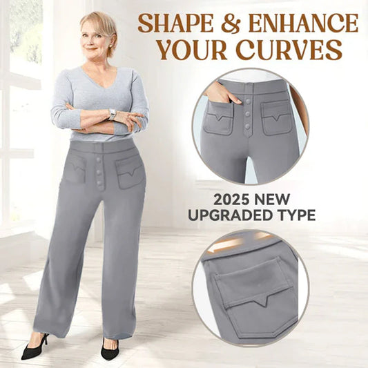 👖✨Women's High Stretch Soft Comfortable Daily Casual Trousers, Loose Fit Elastic Waist Casual Pants