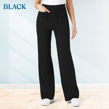 👖✨Women's High Stretch Soft Comfortable Daily Casual Trousers, Loose Fit Elastic Waist Casual Pants