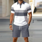 ✨Men’s 2Pcs Shirt Shorts Matching Set🌴Summer Casual Outfit