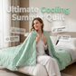 💤❄️ Solid Color Lightweight Cooling Summer Comforter ☁️ Ultra Soft Breathable Thin Cool Bed Quilt Perfect for Hot Summer Nights Bedroom Decor