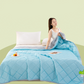 💤❄️ Solid Color Lightweight Cooling Summer Comforter ☁️ Ultra Soft Breathable Thin Cool Bed Quilt Perfect for Hot Summer Nights Bedroom Decor