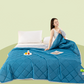 💤❄️ Solid Color Lightweight Cooling Summer Comforter ☁️ Ultra Soft Breathable Thin Cool Bed Quilt Perfect for Hot Summer Nights Bedroom Decor