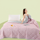 💤❄️ Solid Color Lightweight Cooling Summer Comforter ☁️ Ultra Soft Breathable Thin Cool Bed Quilt Perfect for Hot Summer Nights Bedroom Decor