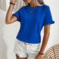 📢📢40% OFF !! ⏰Women's Elegant Ruffle Sleeve Summer Top