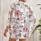 📢📢50% OFF !! ⏰Women's Floral Print Loose Fit Cover Up Top
