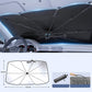 ☀️🚗 Bendable Car Windshield Sunshade Umbrella ☂️ Foldable UV Block Heat Insulation Car Front Window Sun Shield