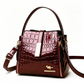 🐊✨Glossy Crocodile Pattern Women's Handbag💃 Trendy Fashion Ladies Shoulder Purse